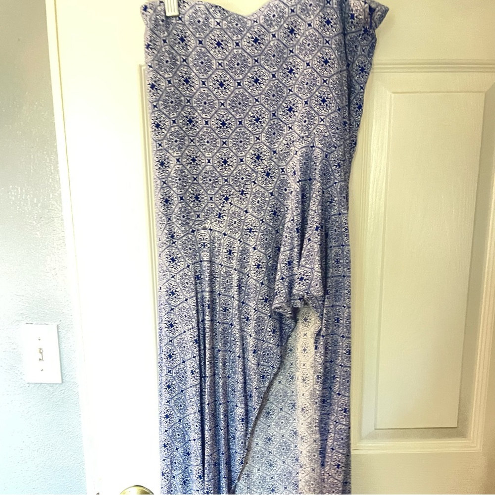 Lulu's Blue and White Paisley Dress